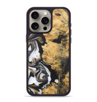 iPhone 15 Pro Max Wood Phone Case - Hanna (Black & White, 724304)