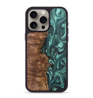 iPhone 15 Pro Max Wood Phone Case - Kody (Green, 724313)