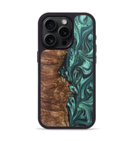 iPhone 15 Pro Wood Phone Case - Kody (Green, 724313)