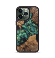 iPhone 13 Pro Wood Phone Case - Fatima (Green, 724314)