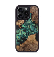 iPhone 15 Pro Wood Phone Case - Fatima (Green, 724314)