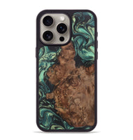 iPhone 15 Pro Max Wood Phone Case - Matias (Green, 724320)