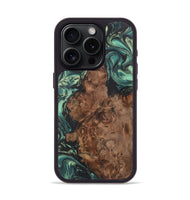 iPhone 15 Pro Wood Phone Case - Matias (Green, 724320)