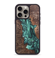 iPhone 15 Pro Max Wood Phone Case - Timmy (Green, 724321)