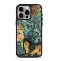 iPhone 15 Pro Max Wood Phone Case - Ophelia (Green, 724326)