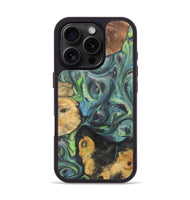 iPhone 16 Pro Wood Phone Case - Ophelia (Green, 724326)