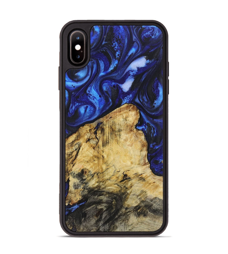 iPhone Xs Max Wood Phone Case - Hugo (Blue, 724333)