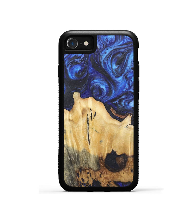 iPhone SE Wood Phone Case - Brielle (Blue, 724336)