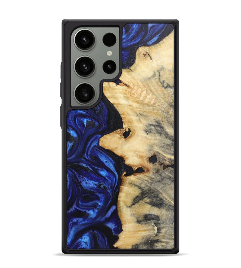 Galaxy S24 Ultra Wood Phone Case - Annabella (Blue, 724341)