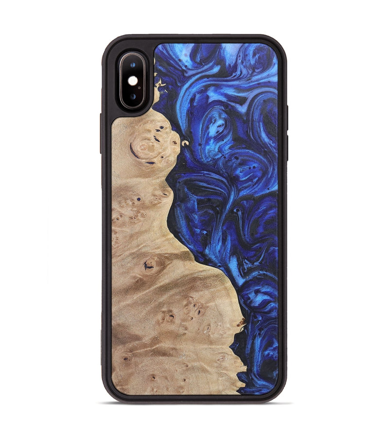 iPhone Xs Max Wood Phone Case - Tyler (Blue, 724356)