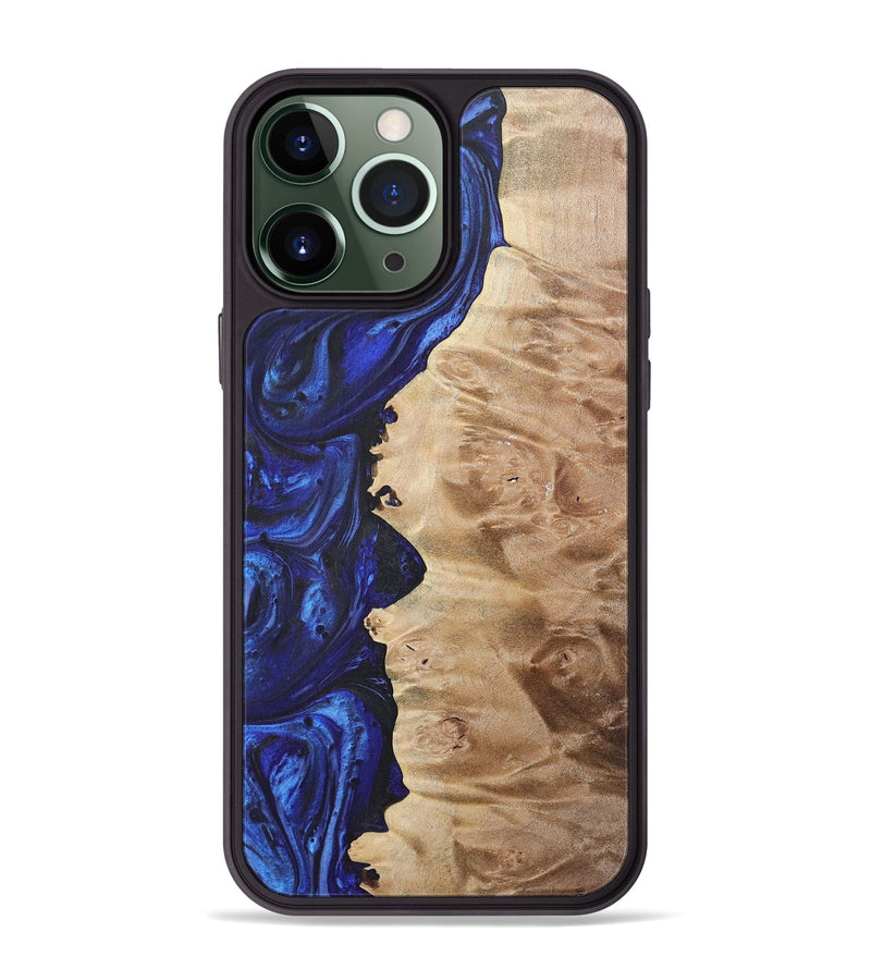 iPhone 13 Pro Max Wood Phone Case - Rodrigo (Blue, 724360)