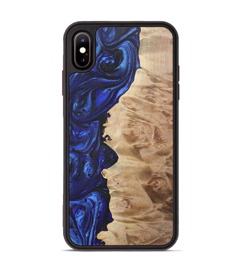 iPhone Xs Max Wood Phone Case - Rodrigo (Blue, 724360)