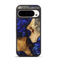 Pixel 9 Wood Phone Case - Lucile (Blue, 724374)