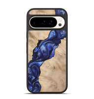 Pixel 9 Wood Phone Case - Deneen (Blue, 724376)