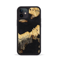 iPhone 12 Wood Phone Case - Savanna (Pure Black, 724401)