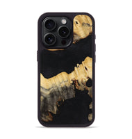 iPhone 15 Pro Wood Phone Case - Savanna (Pure Black, 724401)