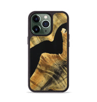 iPhone 13 Pro Wood Phone Case - Neil (Pure Black, 724402)