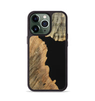 iPhone 13 Pro Wood Phone Case - June (Pure Black, 724403)