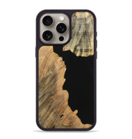 iPhone 15 Pro Max Wood Phone Case - June (Pure Black, 724403)