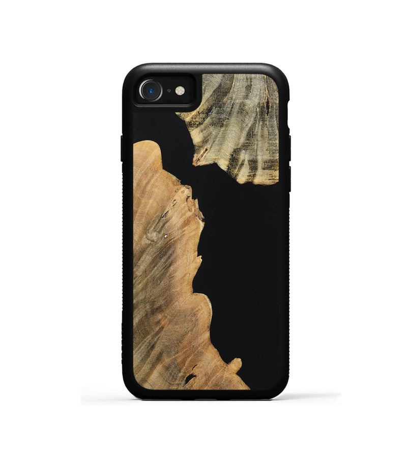 iPhone SE Wood Phone Case - June (Pure Black, 724403)