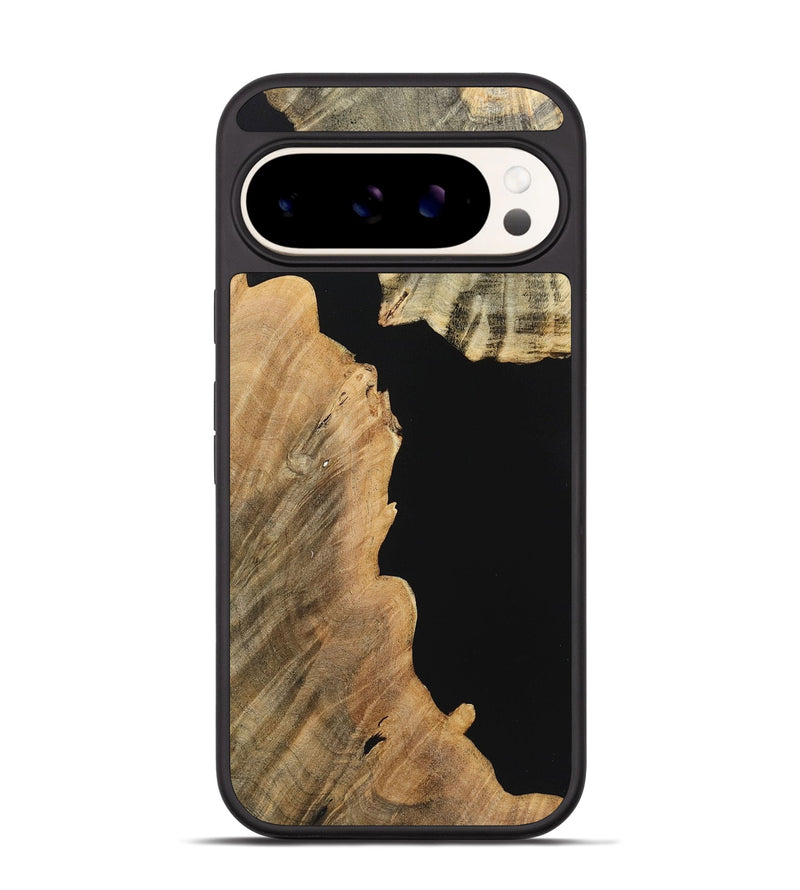 Pixel 9 Wood Phone Case - June (Pure Black, 724403)