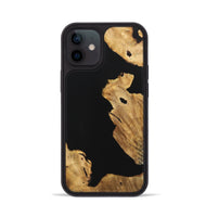 iPhone 12 Wood Phone Case - Jorge (Pure Black, 724405)