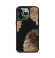 iPhone 13 Pro Wood Phone Case - Addison (Pure Black, 724408)