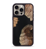 iPhone 15 Pro Max Wood Phone Case - Addison (Pure Black, 724408)