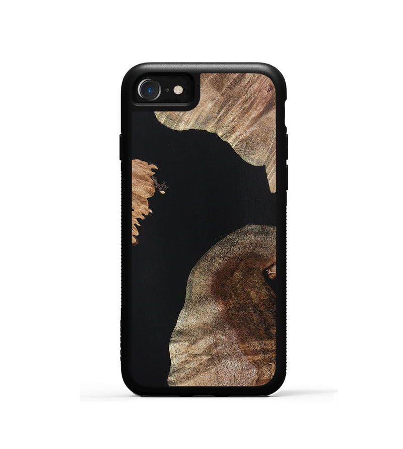 iPhone SE Wood Phone Case - Addison (Pure Black, 724408)