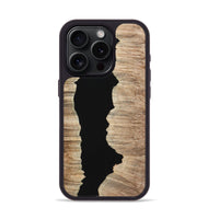 iPhone 15 Pro Wood Phone Case - Jude (Pure Black, 724409)