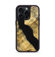 iPhone 15 Pro Wood Phone Case - Jasmine (Pure Black, 724410)