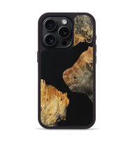 iPhone 15 Pro Wood Phone Case - Gideon (Pure Black, 724411)