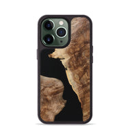 iPhone 13 Pro Wood Phone Case - Sasha (Pure Black, 724412)