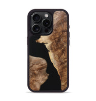 iPhone 15 Pro Wood Phone Case - Sasha (Pure Black, 724412)