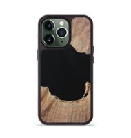 iPhone 13 Pro Wood Phone Case - Tate (Pure Black, 724413)