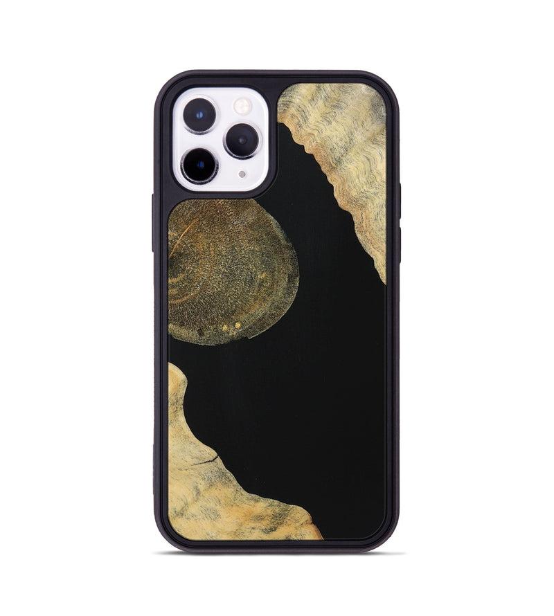 iPhone 11 Pro Wood Phone Case - Clarence (Pure Black, 724414)