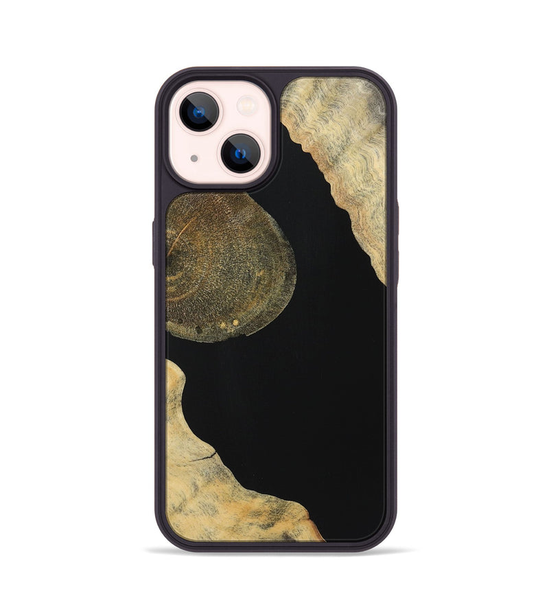 iPhone 14 Wood Phone Case - Clarence (Pure Black, 724414)