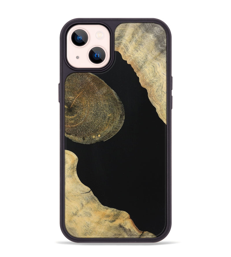 iPhone 14 Plus Wood Phone Case - Clarence (Pure Black, 724414)