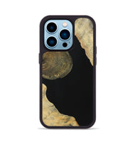 iPhone 14 Pro Wood Phone Case - Clarence (Pure Black, 724414)