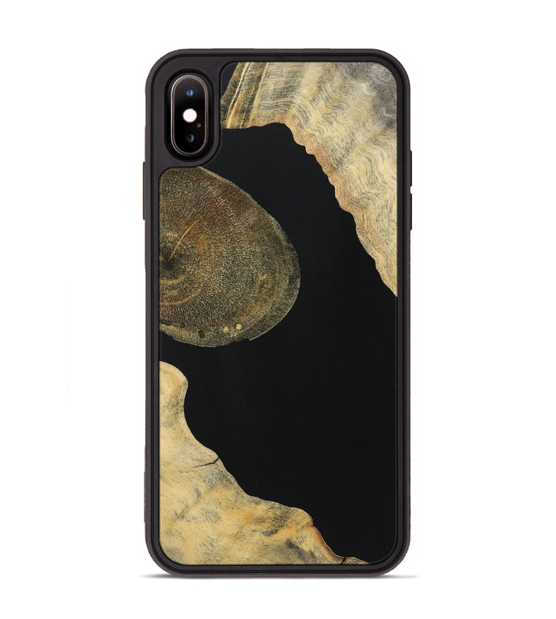 iPhone Xs Max Wood Phone Case - Clarence (Pure Black, 724414)