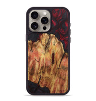 iPhone 15 Pro Max Wood Phone Case - Demetrius (Red, 724420)