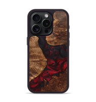 iPhone 15 Pro Wood Phone Case - Anita (Red, 724421)