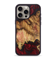 iPhone 15 Pro Max Wood Phone Case - Donald (Red, 724422)