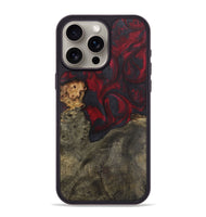 iPhone 15 Pro Max Wood Phone Case - Alejandro (Red, 724424)