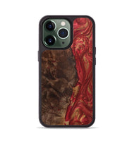 iPhone 13 Pro Wood Phone Case - Mitchell (Red, 724430)