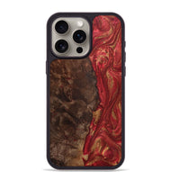 iPhone 15 Pro Max Wood Phone Case - Mitchell (Red, 724430)