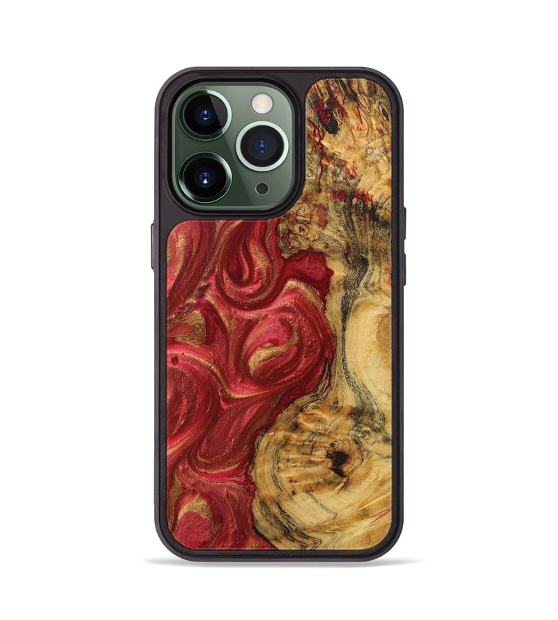 iPhone 13 Pro Wood Phone Case - Kaelyn (Red, 724433)