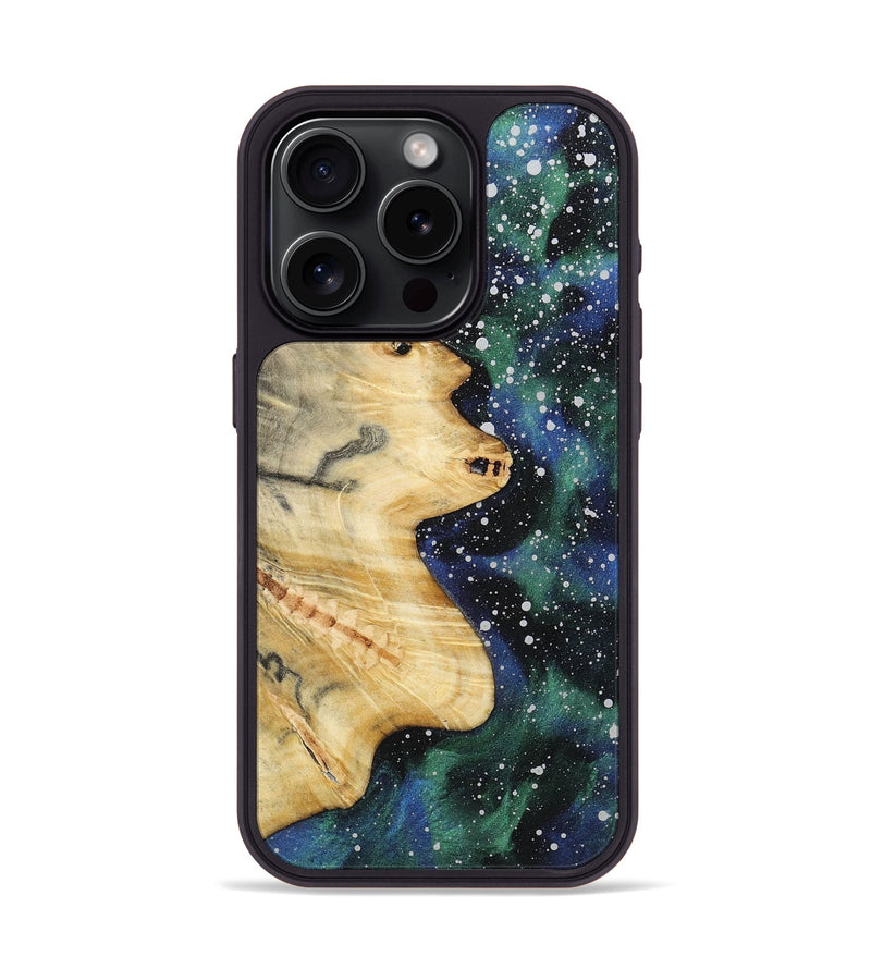 iPhone 15 Pro Wood Phone Case - Jeanne (Cosmos, 724584)