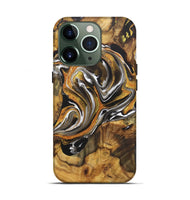 iPhone 13 Pro Wood Live Edge Phone Case - Dixie (Black & White, 724673)