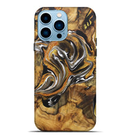 iPhone 14 Pro Max Wood Live Edge Phone Case - Dixie (Black & White, 724673)